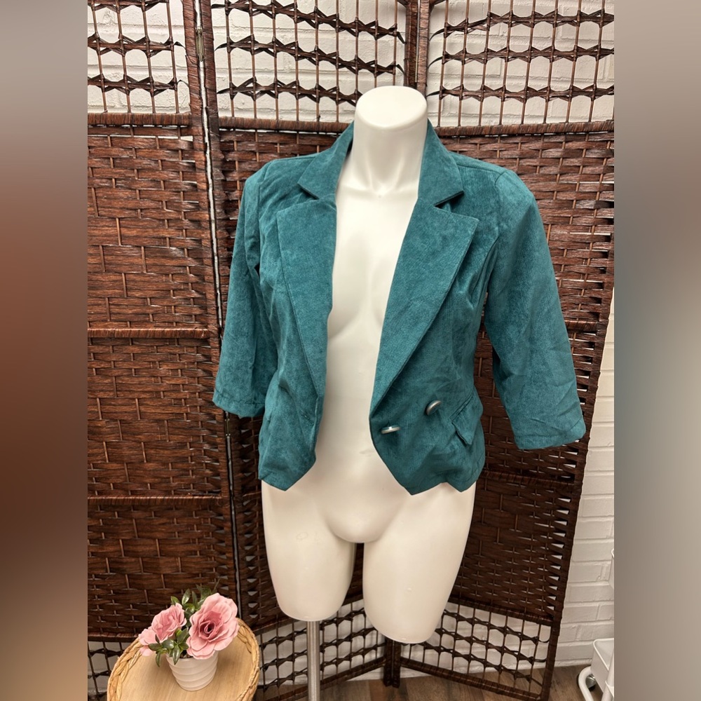 Ashley Greenish Blueish Blazer Jacket